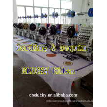 ELUCKY 2015 multi function 8 heads flat,cap computerized embroidery machine